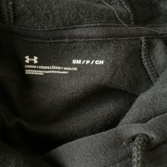 Womens small black UnderArmour hooded sweatshirt. NWOT - Picture 3 of 3